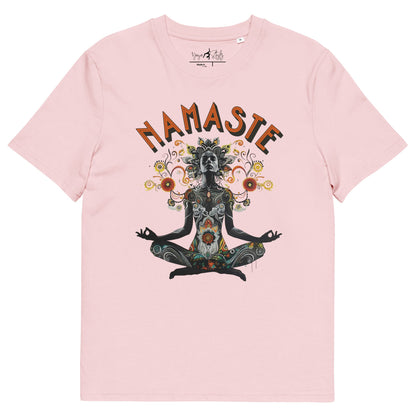 Unisex - Bio - Baumwoll - T-Shirt meditierender Frau - YogaStylz