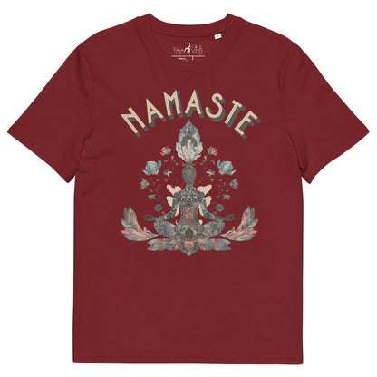 Unisex - Bio - Baumwoll - T-Shirt mit meditierender Frau - YogaStylz