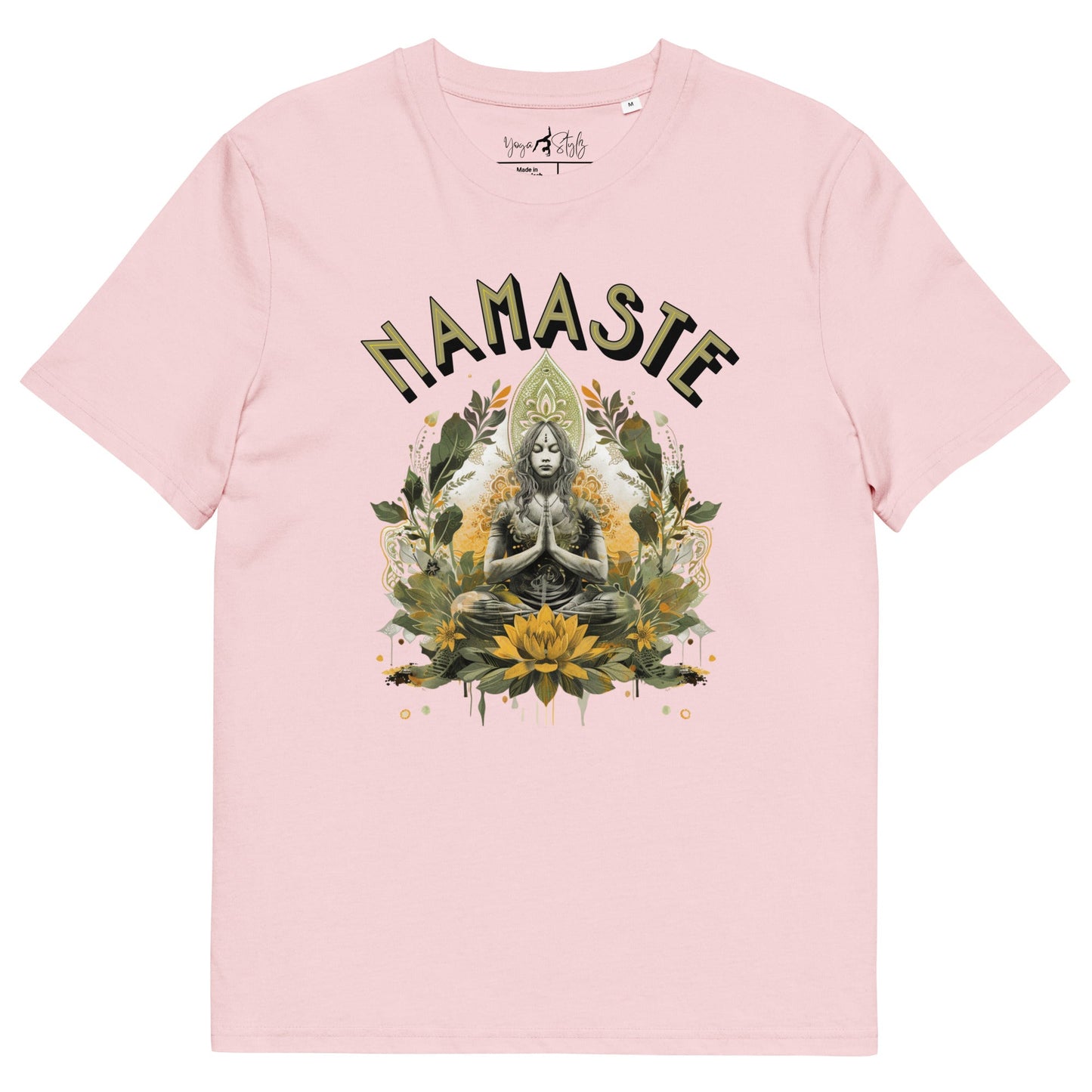 Unisex - Bio - Baumwoll - T-Shirt Namaste Boho Yoga - YogaStylz
