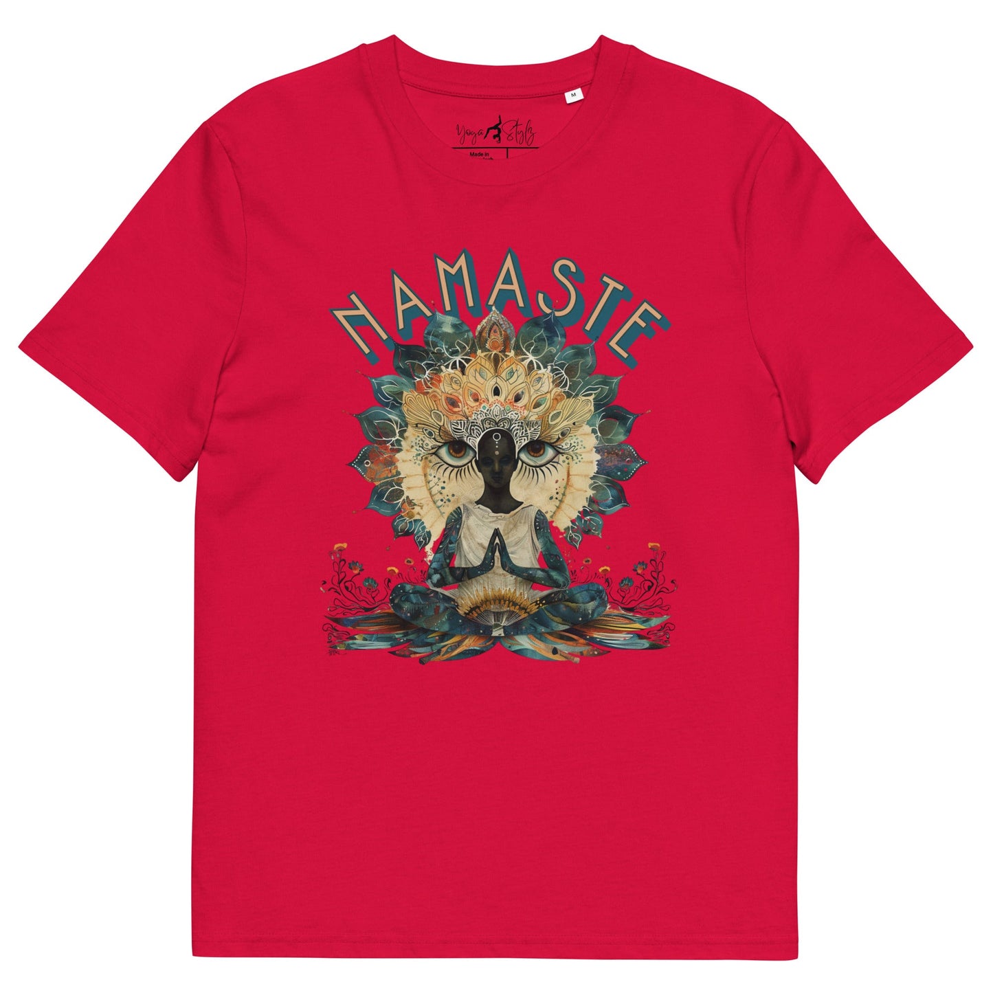 Unisex - Bio - Baumwoll - T-Shirt Namaste Boho Yoga - YogaStylz