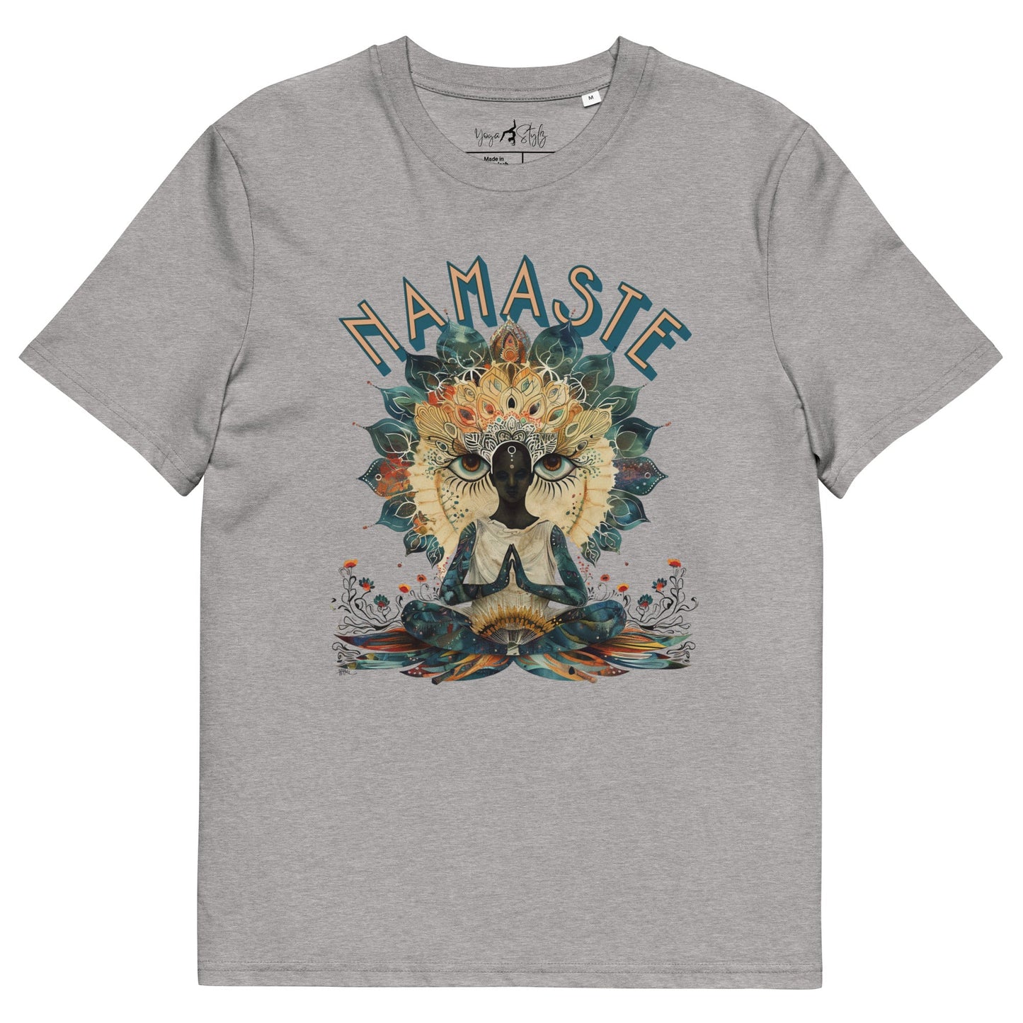 Unisex - Bio - Baumwoll - T-Shirt Namaste Boho Yoga - YogaStylz