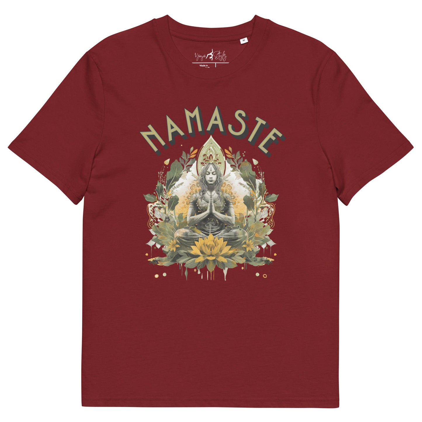 Unisex - Bio - Baumwoll - T-Shirt Namaste Boho Yoga - YogaStylz