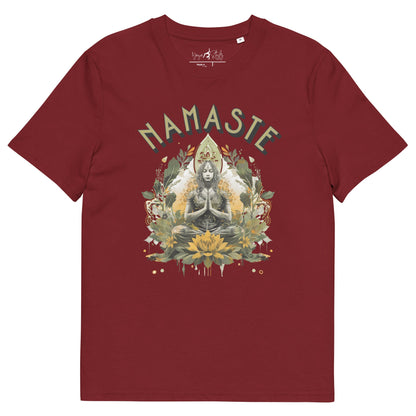 Unisex - Bio - Baumwoll - T-Shirt Namaste Boho Yoga - YogaStylz