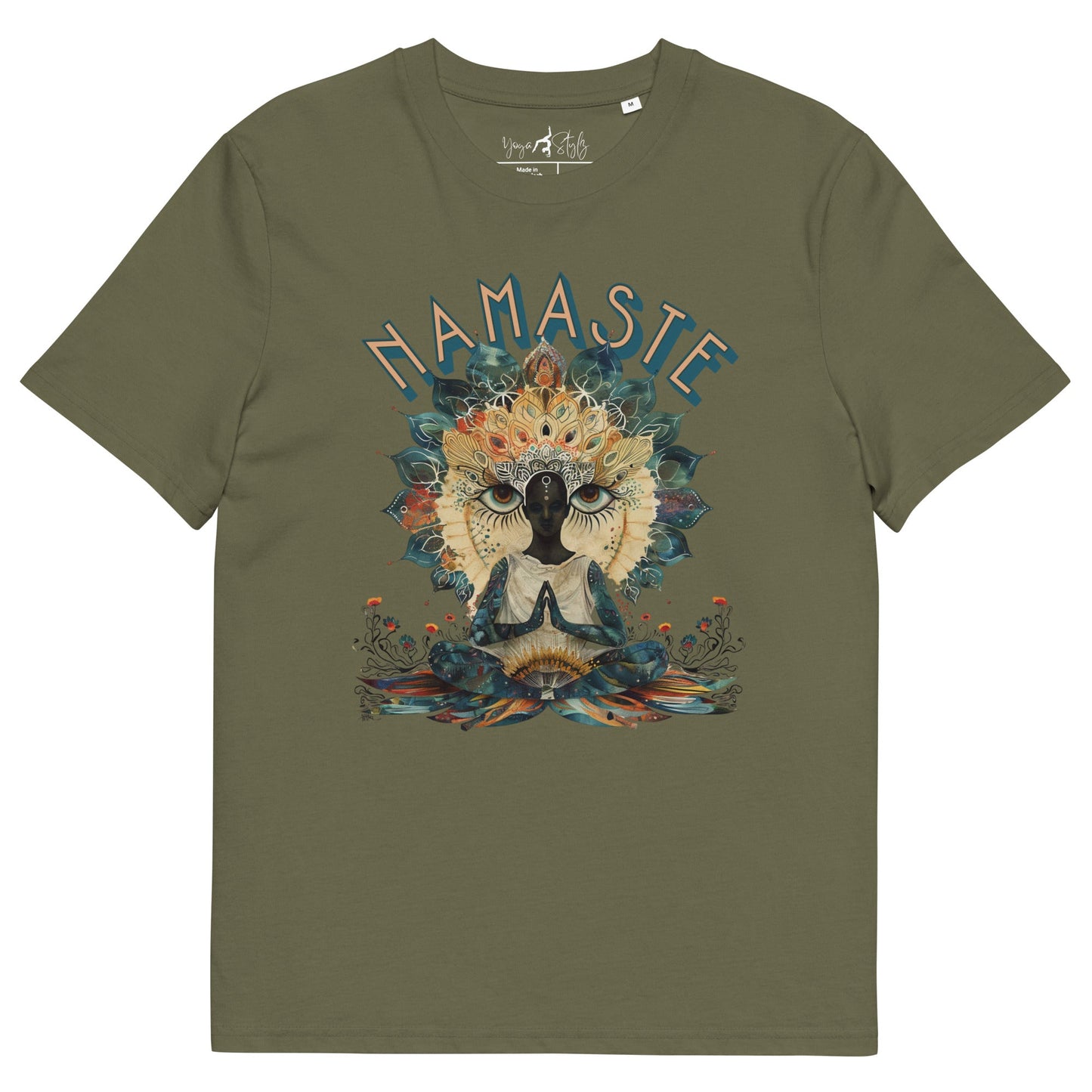 Unisex - Bio - Baumwoll - T-Shirt Namaste Boho Yoga - YogaStylz