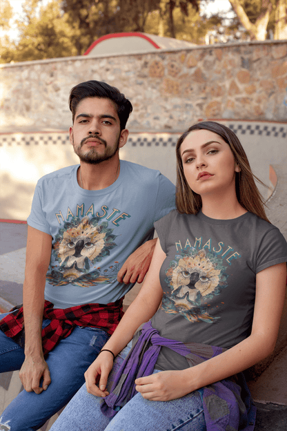 Unisex - Bio - Baumwoll - T-Shirt Namaste Boho Yoga - YogaStylz
