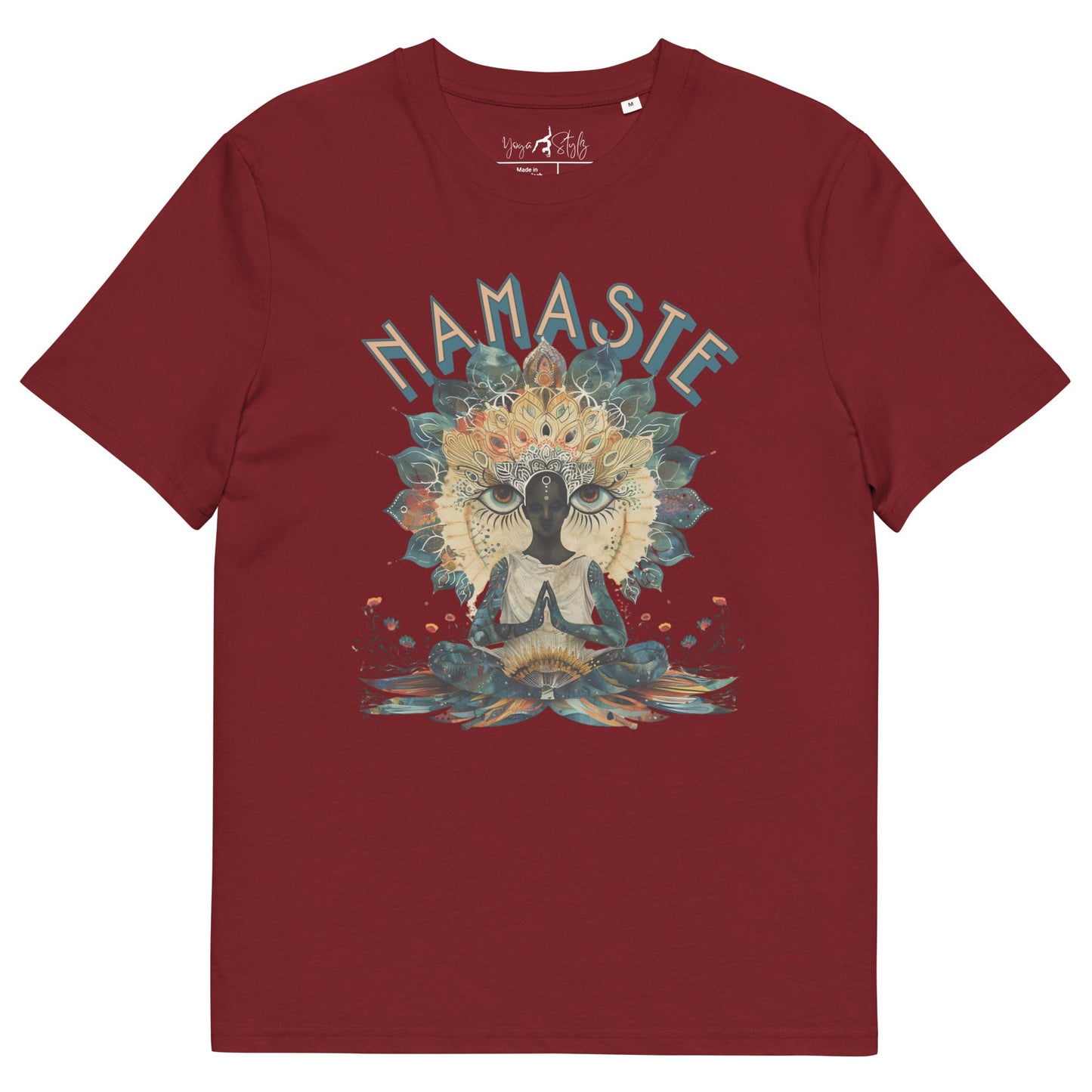 Unisex - Bio - Baumwoll - T-Shirt Namaste Boho Yoga - YogaStylz