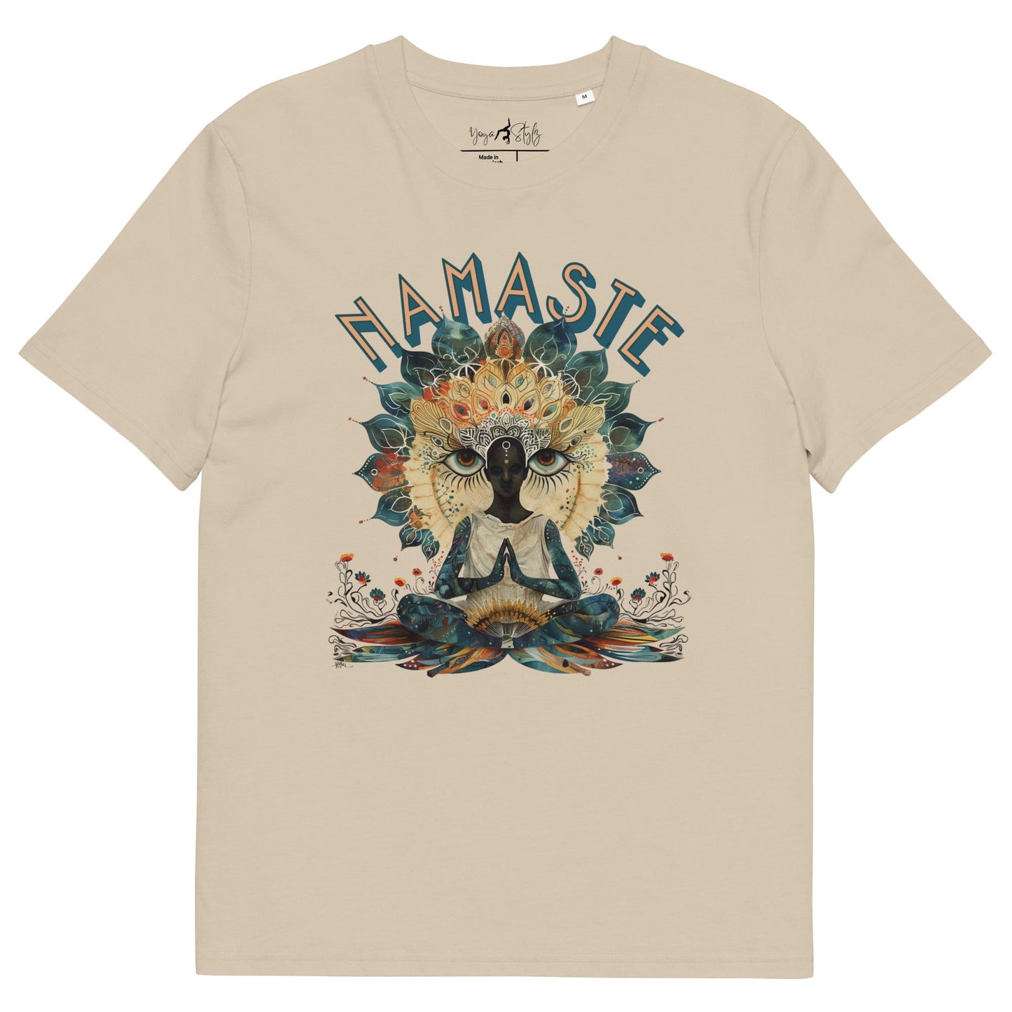 Unisex - Bio - Baumwoll - T-Shirt Namaste Boho Yoga - YogaStylz