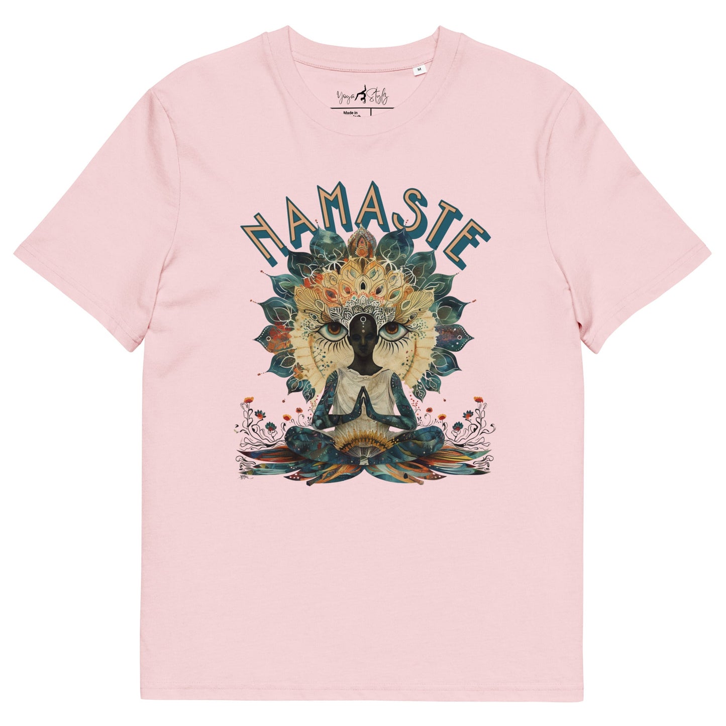 Unisex - Bio - Baumwoll - T-Shirt Namaste Boho Yoga - YogaStylz