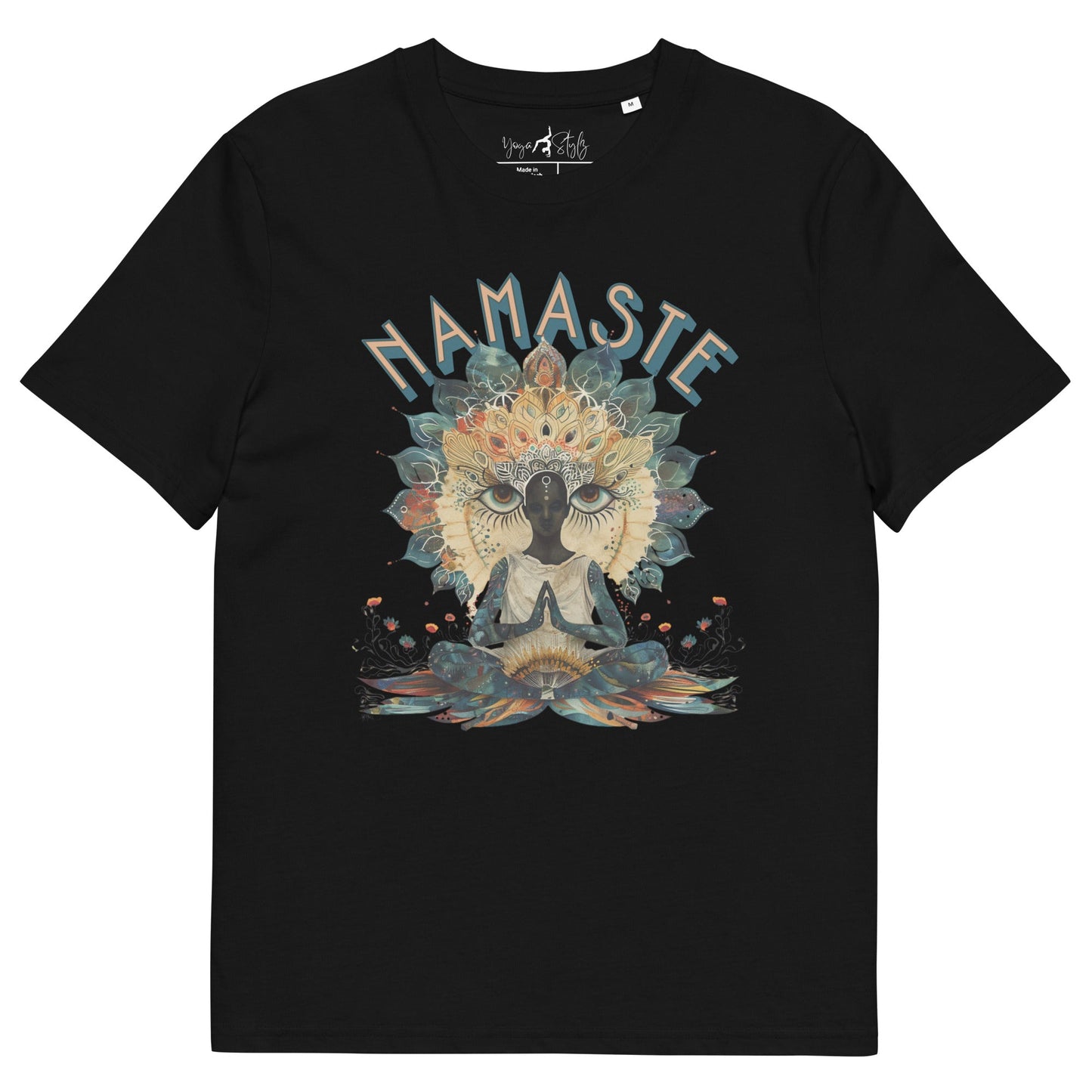 Unisex - Bio - Baumwoll - T-Shirt Namaste Boho Yoga - YogaStylz