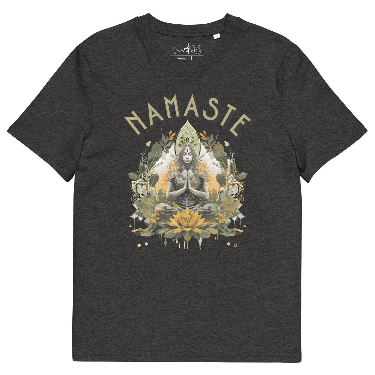 Unisex - Bio - Baumwoll - T-Shirt Namaste Boho Yoga - YogaStylz