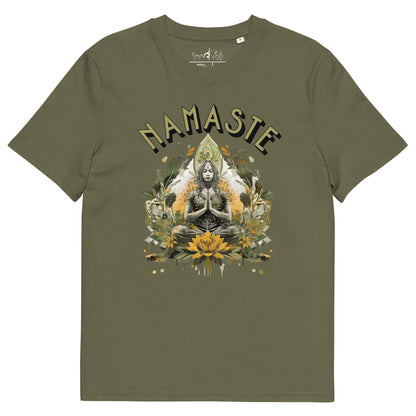Unisex - Bio - Baumwoll - T-Shirt Namaste Boho Yoga - YogaStylz