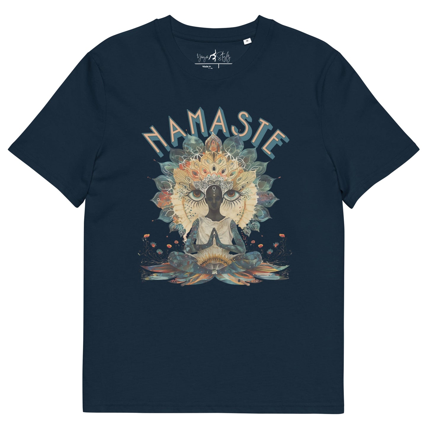Unisex - Bio - Baumwoll - T-Shirt Namaste Boho Yoga - YogaStylz