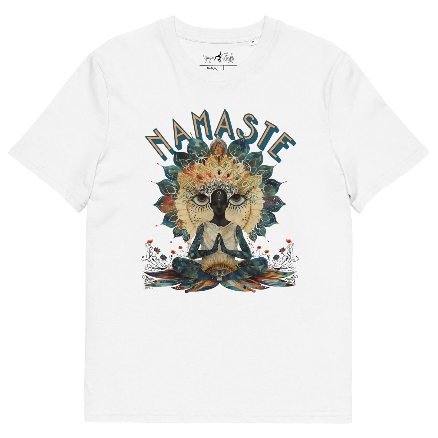 Unisex - Bio - Baumwoll - T-Shirt Namaste Boho Yoga - YogaStylz