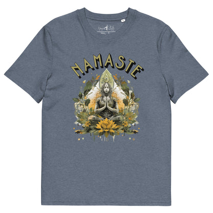 Unisex - Bio - Baumwoll - T-Shirt Namaste Boho Yoga - YogaStylz