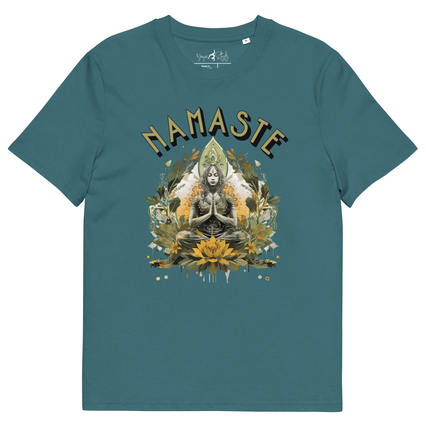 Unisex - Bio - Baumwoll - T-Shirt Namaste Boho Yoga - YogaStylz