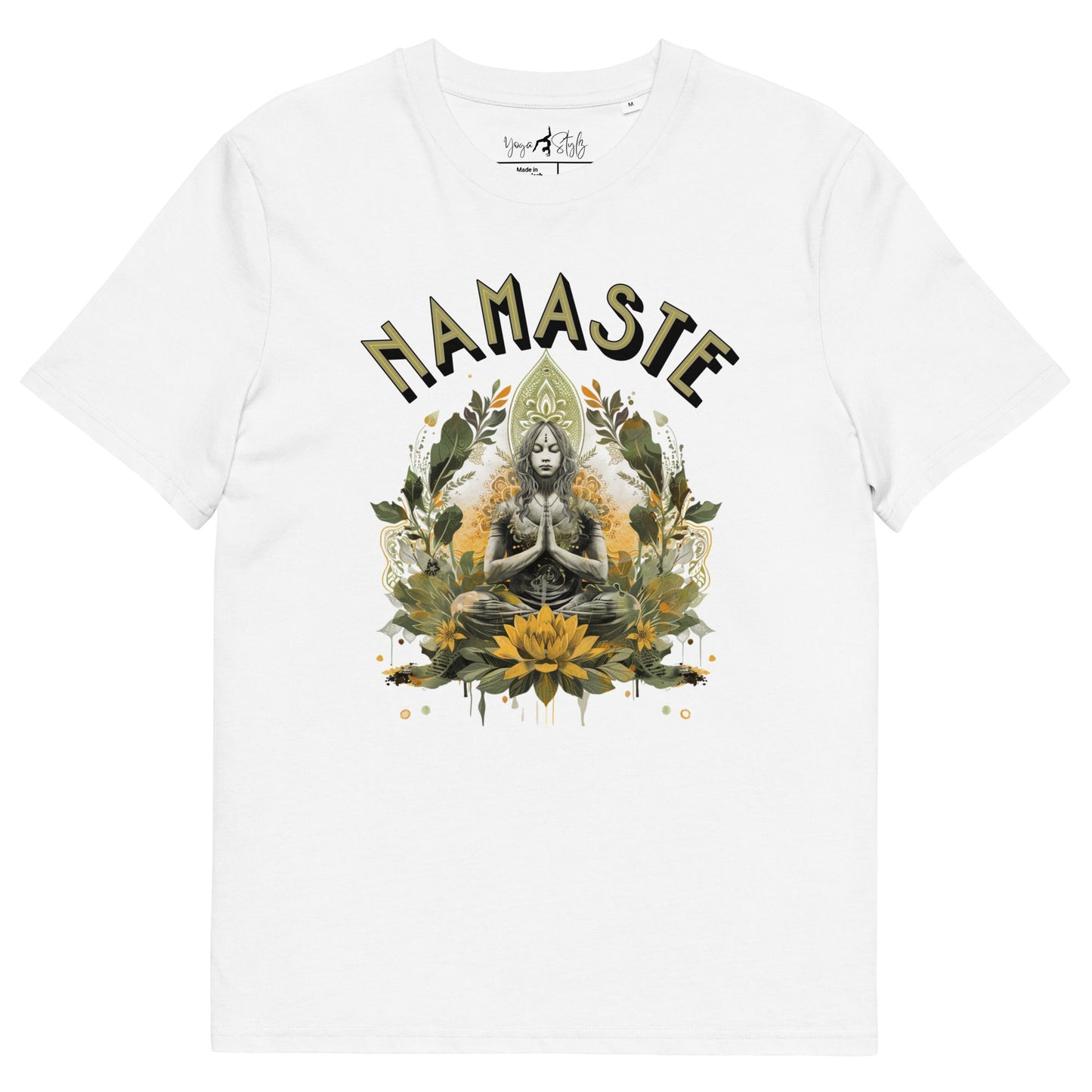 Unisex - Bio - Baumwoll - T-Shirt Namaste Boho Yoga - YogaStylz