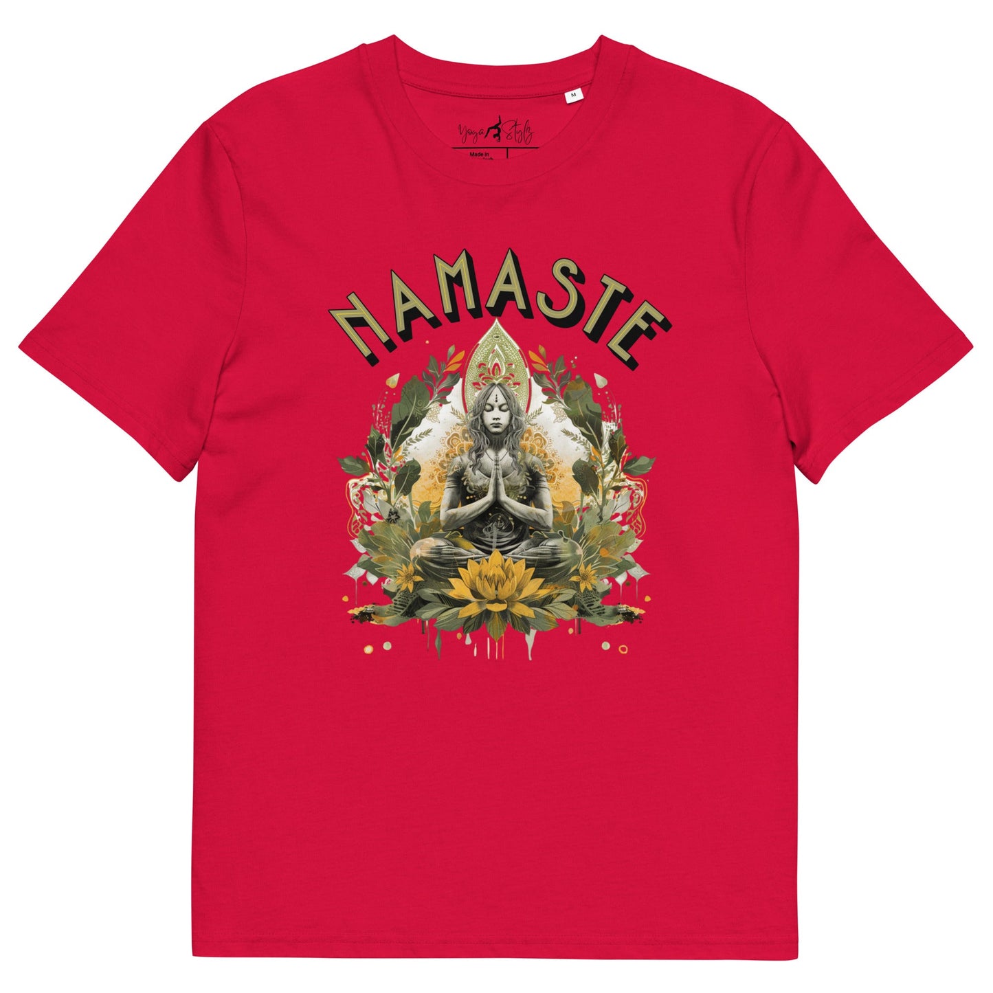Unisex - Bio - Baumwoll - T-Shirt Namaste Boho Yoga - YogaStylz