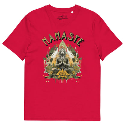 Unisex - Bio - Baumwoll - T-Shirt Namaste Boho Yoga - YogaStylz
