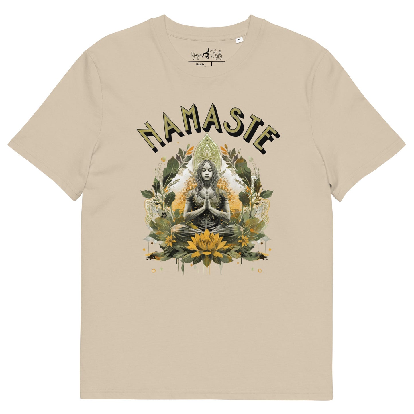 Unisex - Bio - Baumwoll - T-Shirt Namaste Boho Yoga - YogaStylz