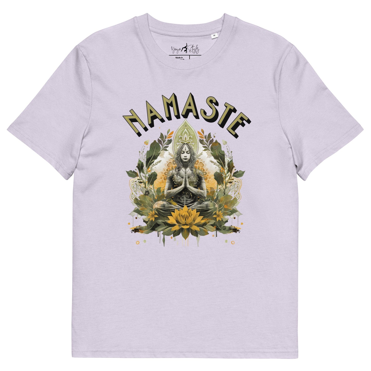 Unisex - Bio - Baumwoll - T-Shirt Namaste Boho Yoga - YogaStylz