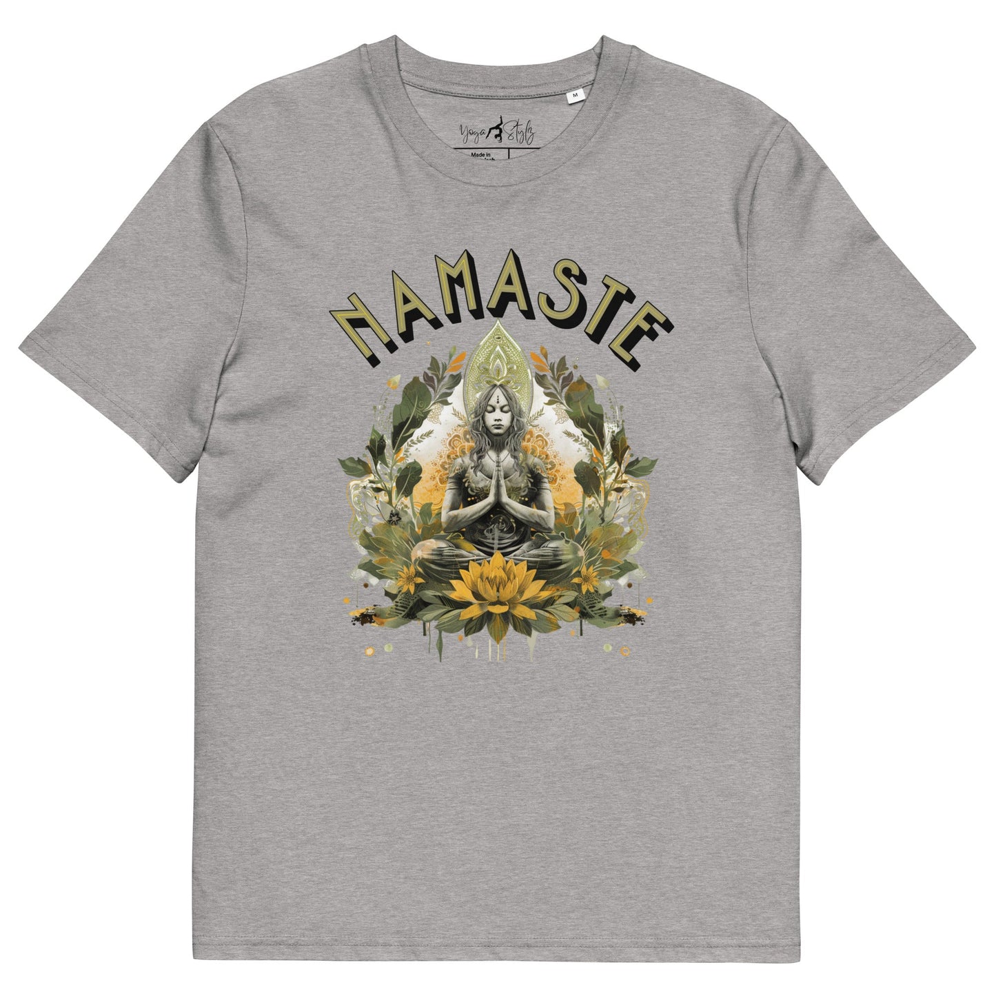Unisex - Bio - Baumwoll - T-Shirt Namaste Boho Yoga - YogaStylz