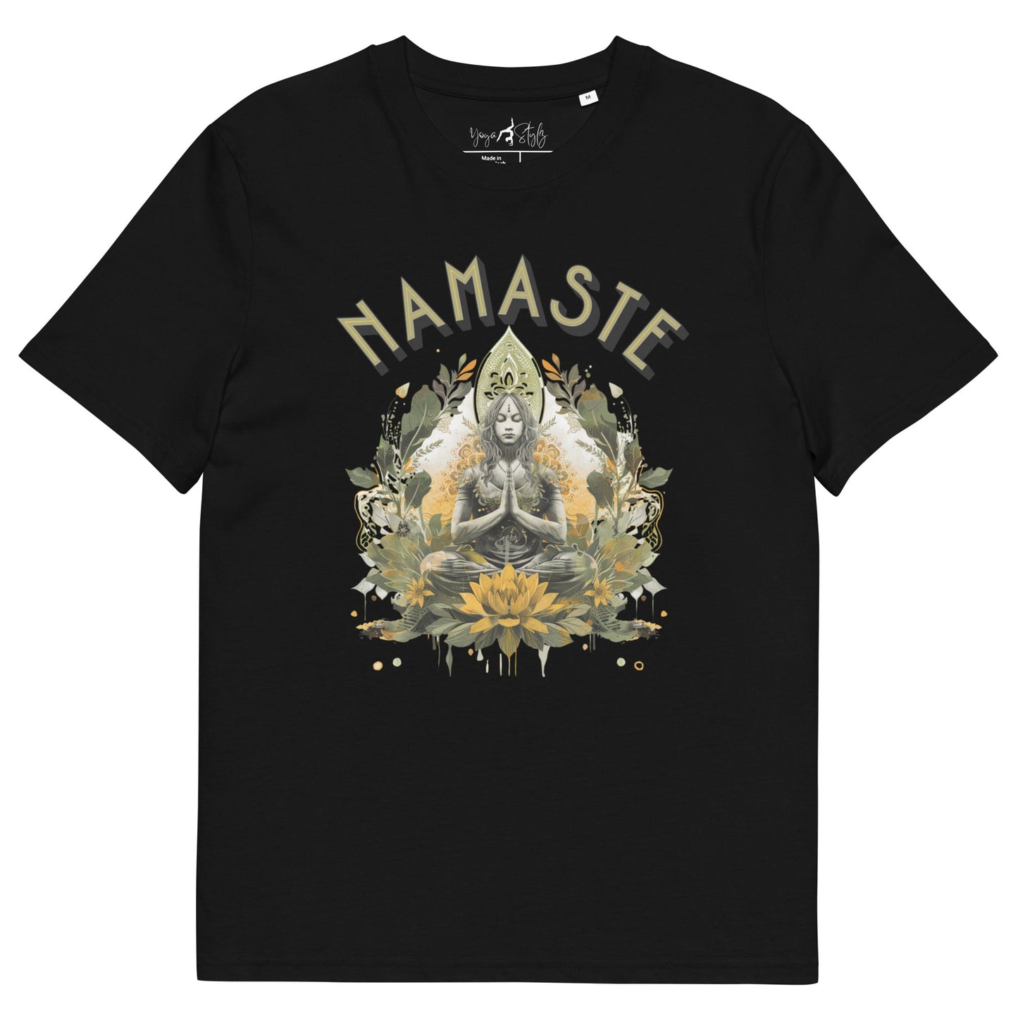 Unisex - Bio - Baumwoll - T-Shirt Namaste Boho Yoga - YogaStylz