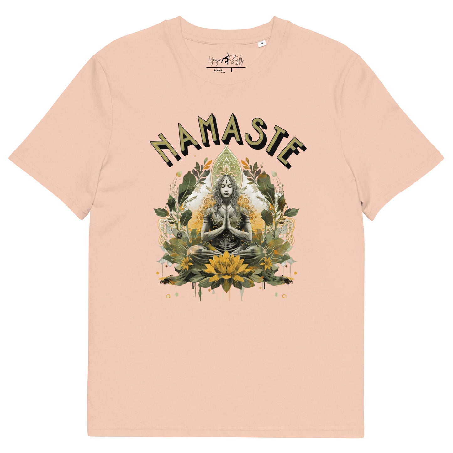Unisex - Bio - Baumwoll - T-Shirt Namaste Boho Yoga - YogaStylz