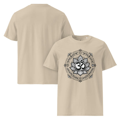 Unisex - Bio - Baumwoll - T-Shirt Om Lotus T-Shirt – Achtsamkeit zum Anziehen - YogaStylz