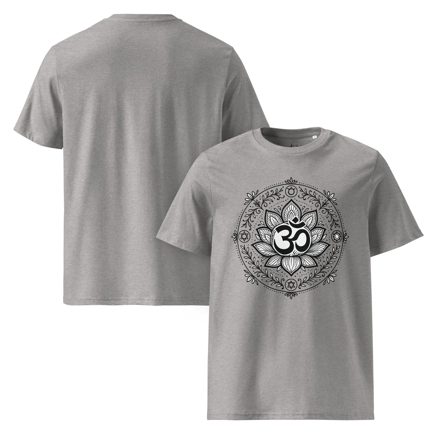 Unisex - Bio - Baumwoll - T-Shirt Om Lotus T-Shirt – Achtsamkeit zum Anziehen - YogaStylz