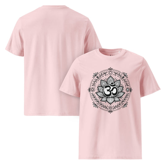 Unisex - Bio - Baumwoll - T-Shirt Om Lotus T-Shirt – Achtsamkeit zum Anziehen - YogaStylz