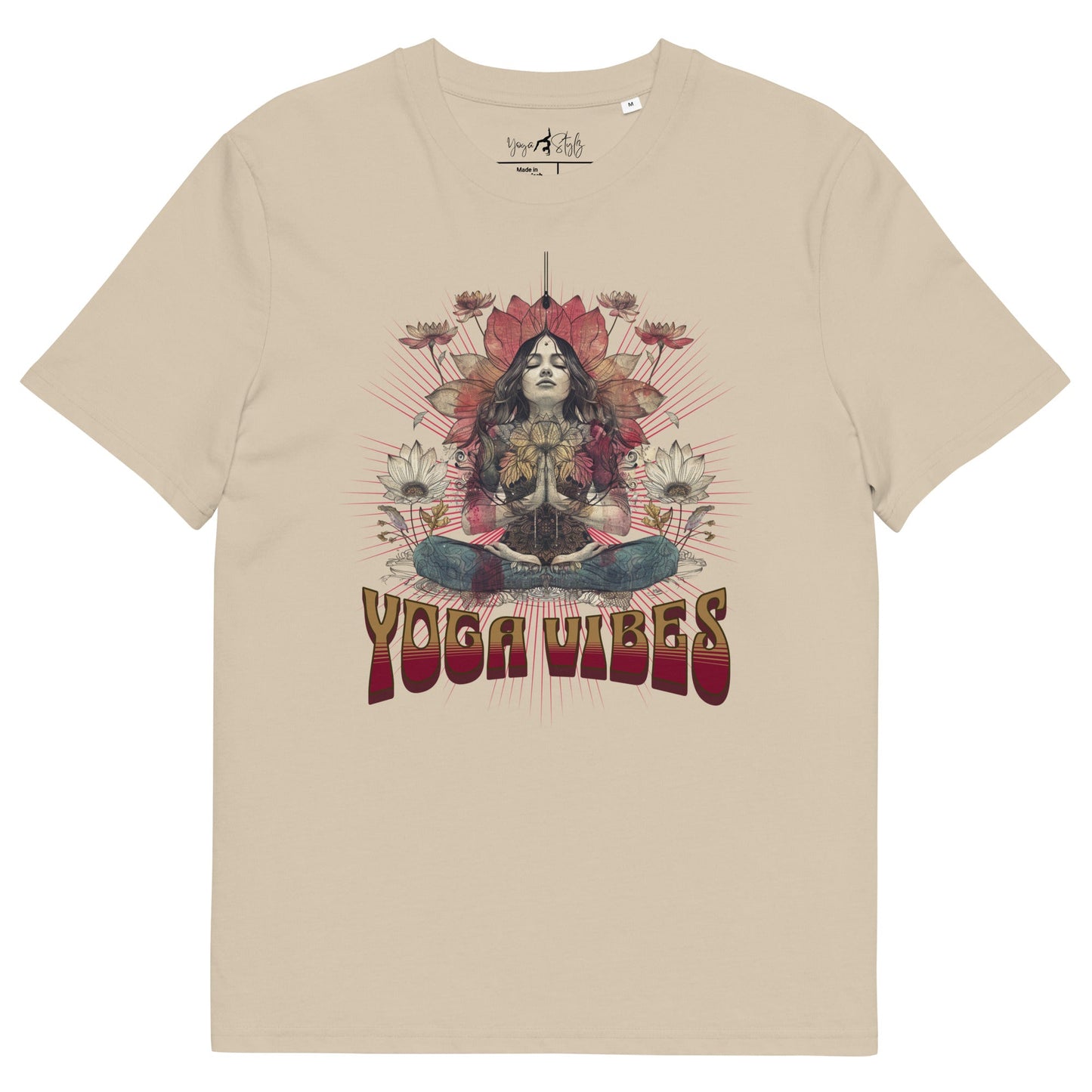 Unisex - Bio - Baumwoll - T-Shirt Spirituelles Hippie Shirt - YogaStylz