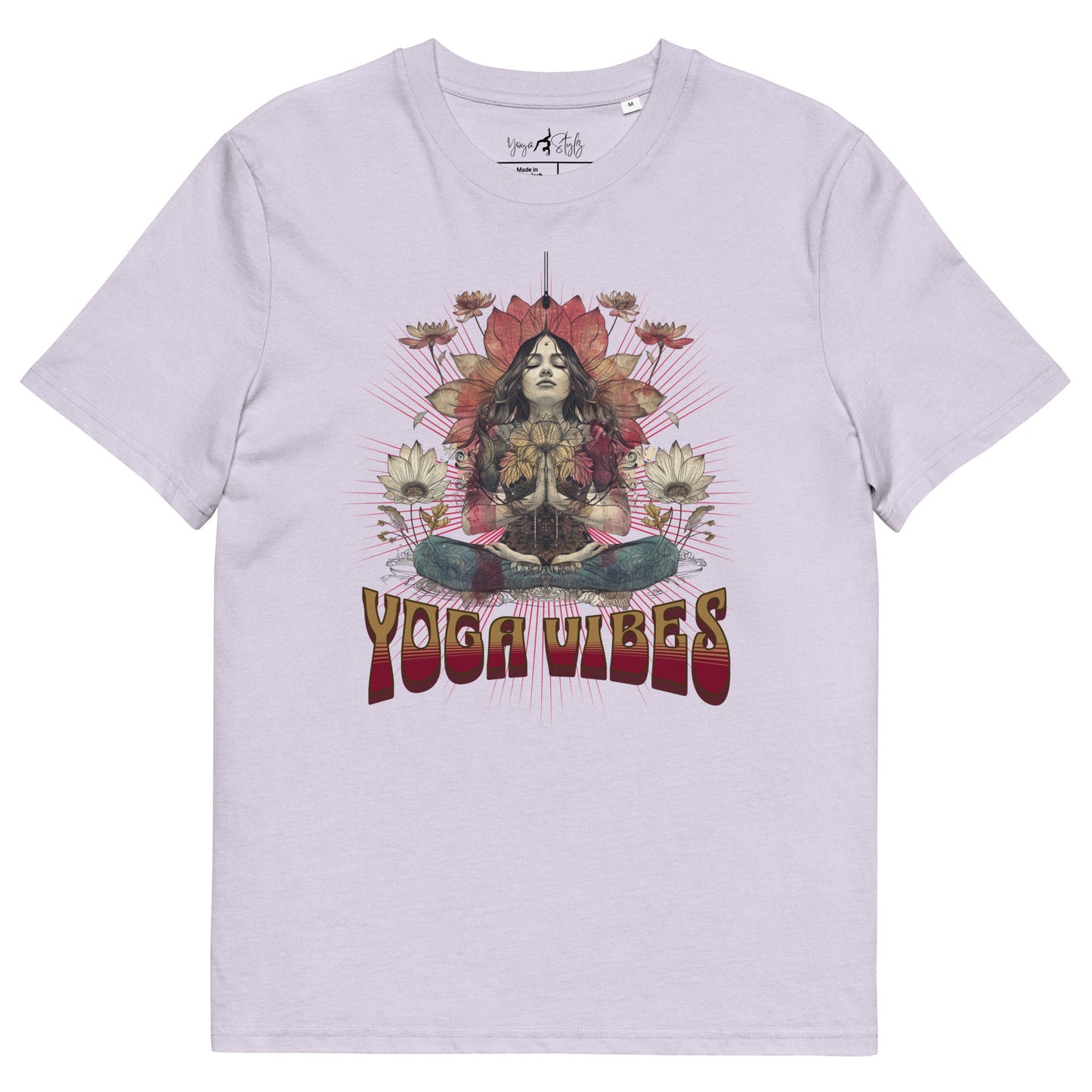 Unisex - Bio - Baumwoll - T-Shirt Spirituelles Hippie Shirt - YogaStylz