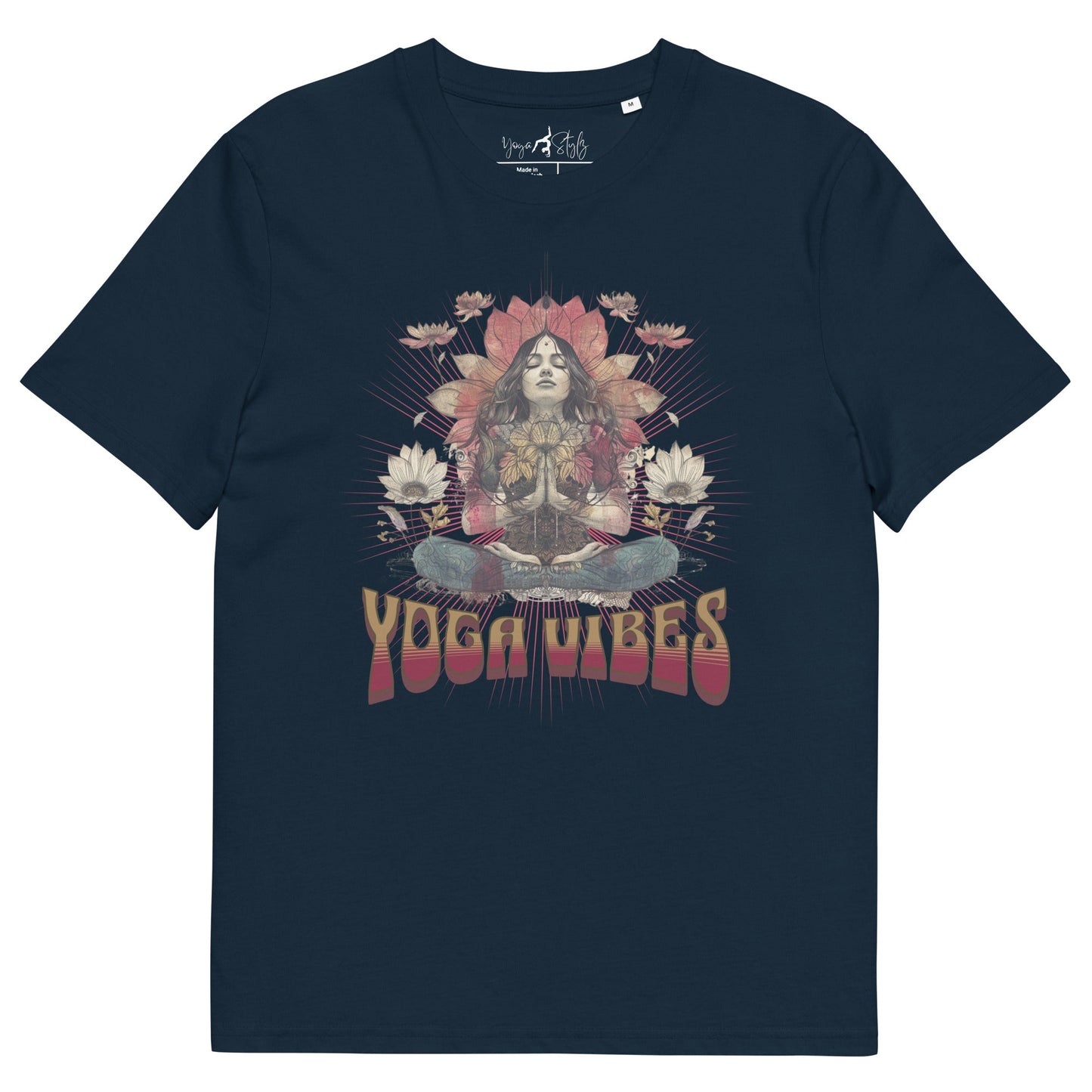 Unisex - Bio - Baumwoll - T-Shirt Spirituelles Hippie Shirt - YogaStylz