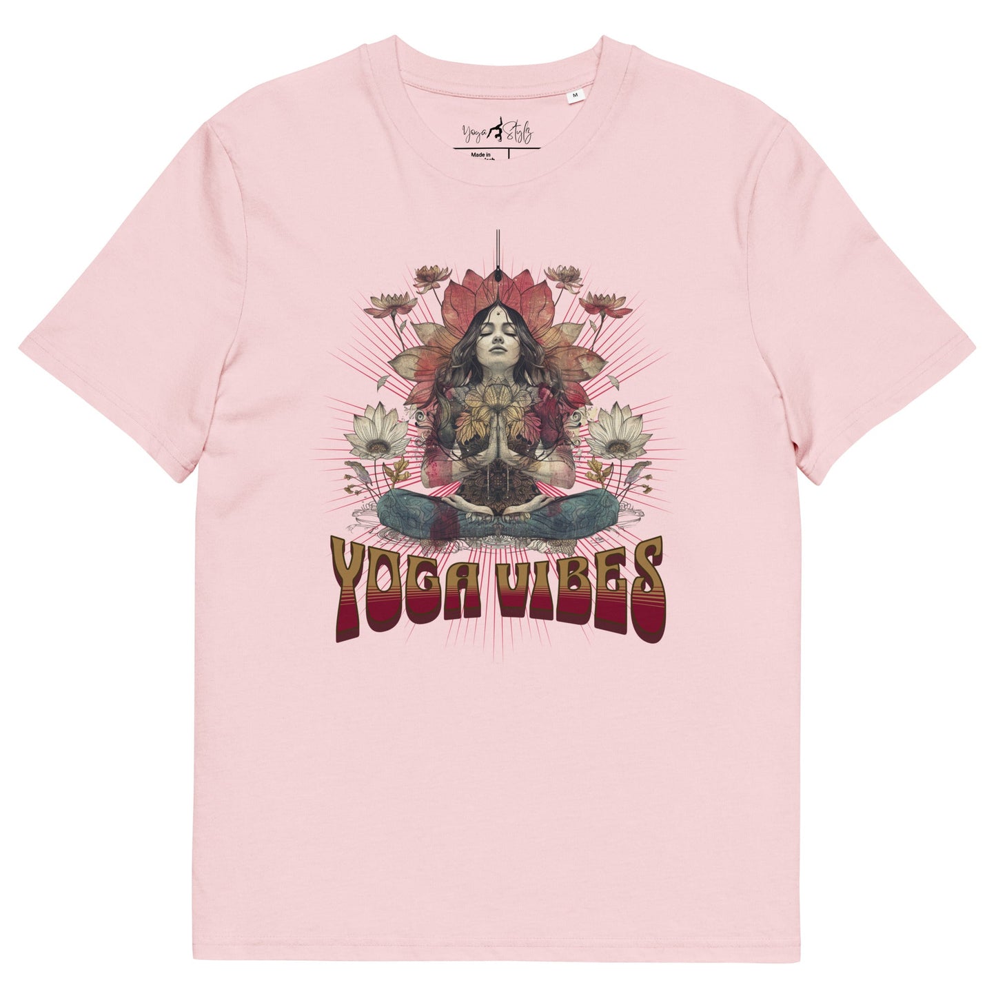 Unisex - Bio - Baumwoll - T-Shirt Spirituelles Hippie Shirt - YogaStylz