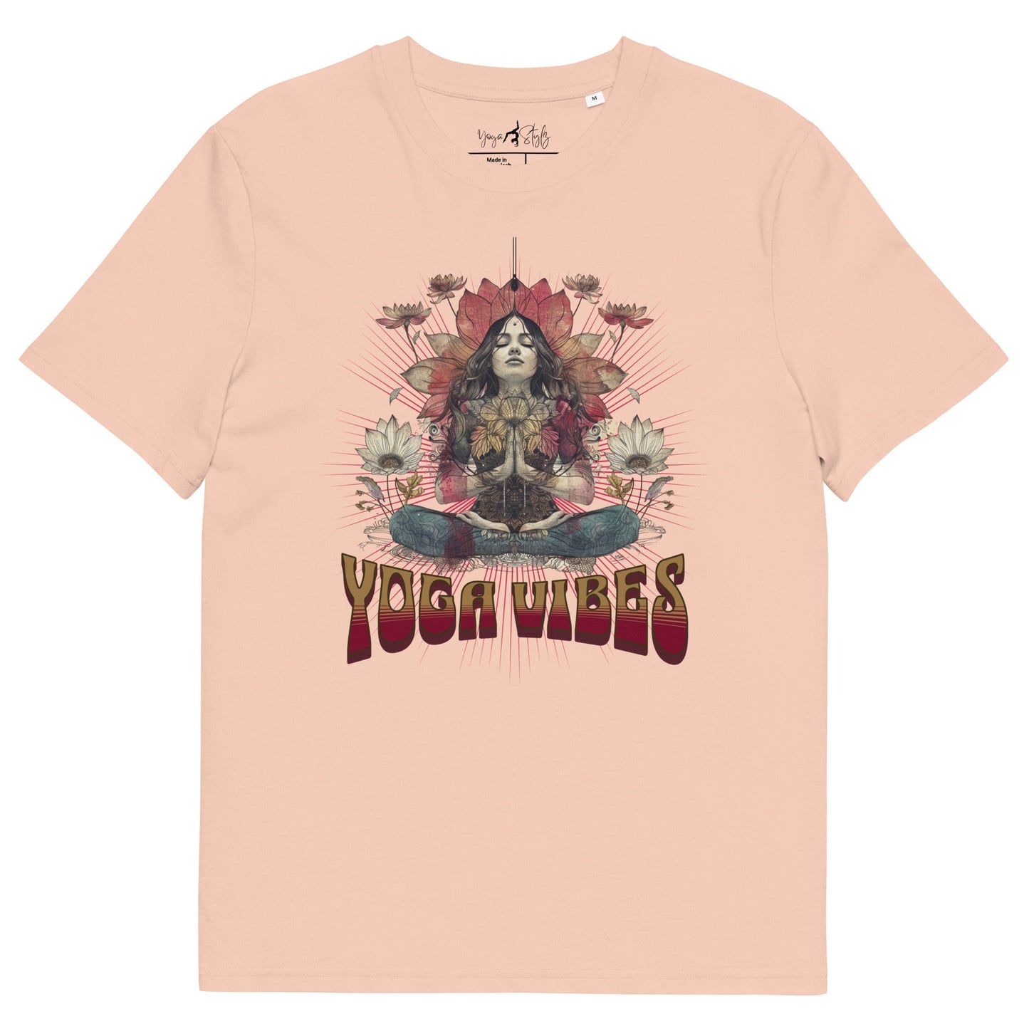 Unisex - Bio - Baumwoll - T-Shirt Spirituelles Hippie Shirt - YogaStylz