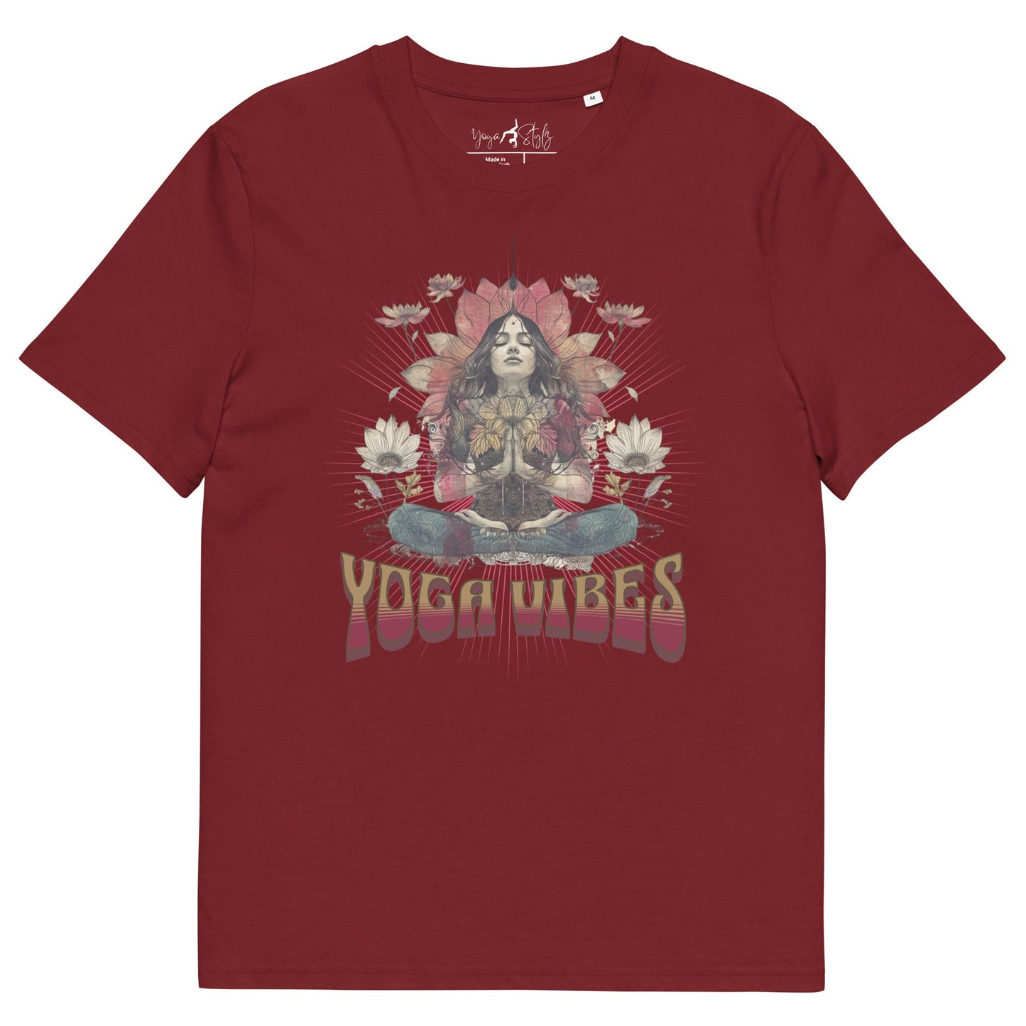 Unisex - Bio - Baumwoll - T-Shirt Spirituelles Hippie Shirt - YogaStylz