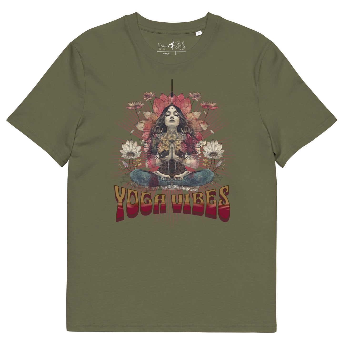 Unisex - Bio - Baumwoll - T-Shirt Spirituelles Hippie Shirt - YogaStylz