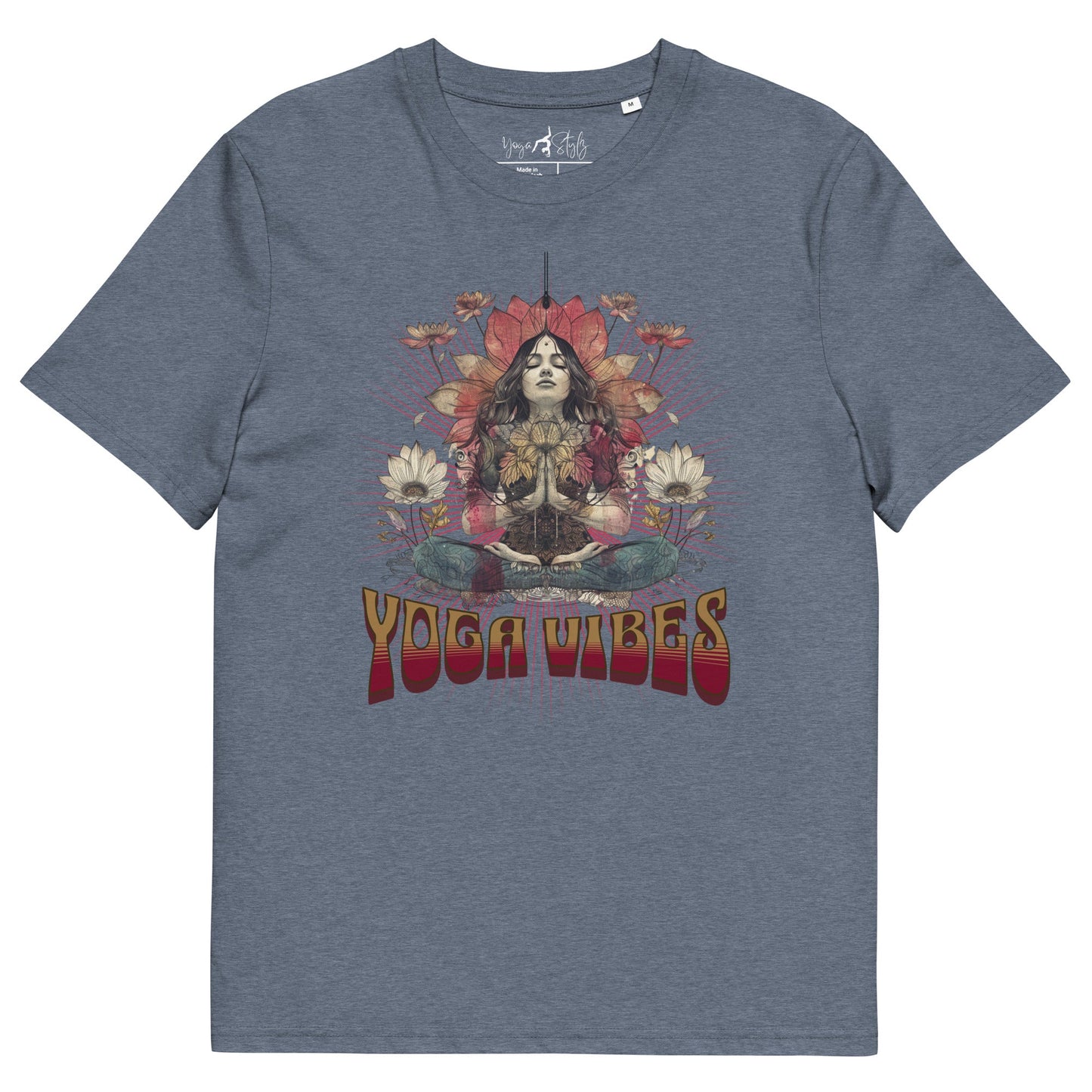 Unisex - Bio - Baumwoll - T-Shirt Spirituelles Hippie Shirt - YogaStylz