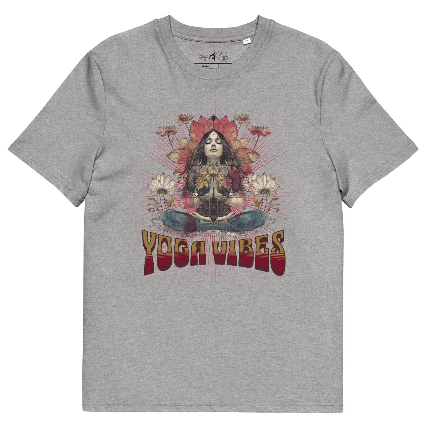 Unisex - Bio - Baumwoll - T-Shirt Spirituelles Hippie Shirt - YogaStylz