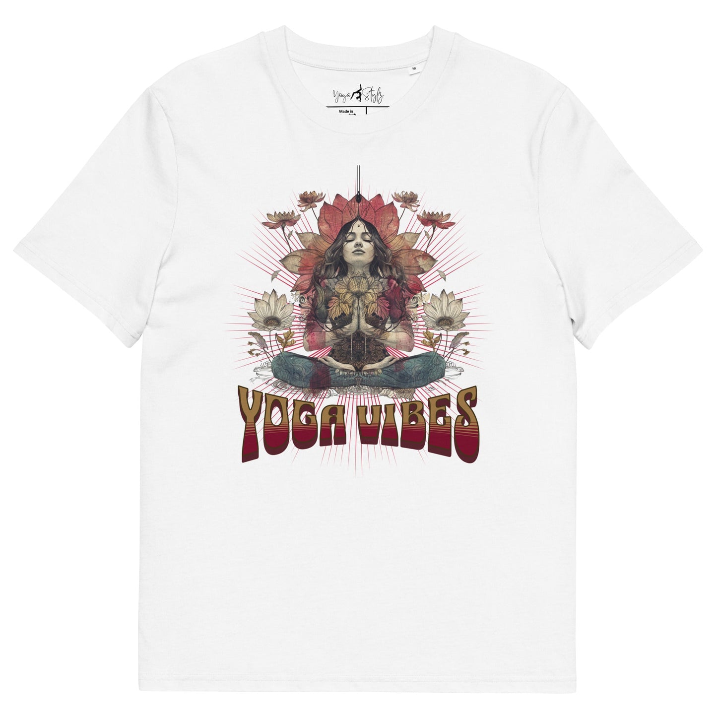 Unisex - Bio - Baumwoll - T-Shirt Spirituelles Hippie Shirt - YogaStylz