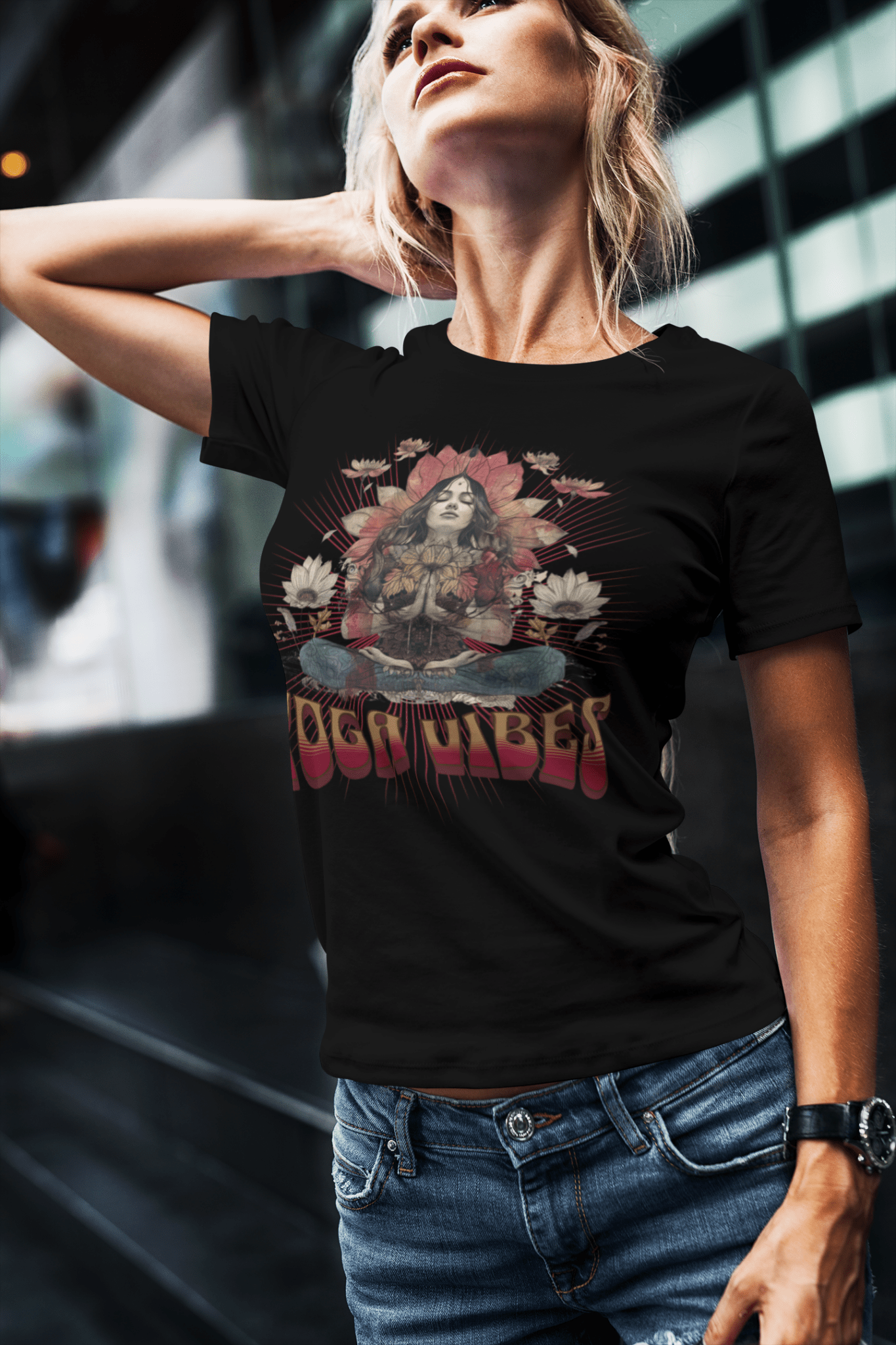 Unisex - Bio - Baumwoll - T-Shirt Spirituelles Hippie Shirt - YogaStylz