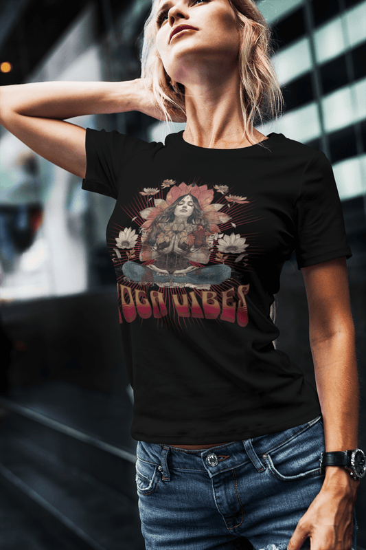 Unisex - Bio - Baumwoll - T-Shirt Spirituelles Hippie Shirt - YogaStylz
