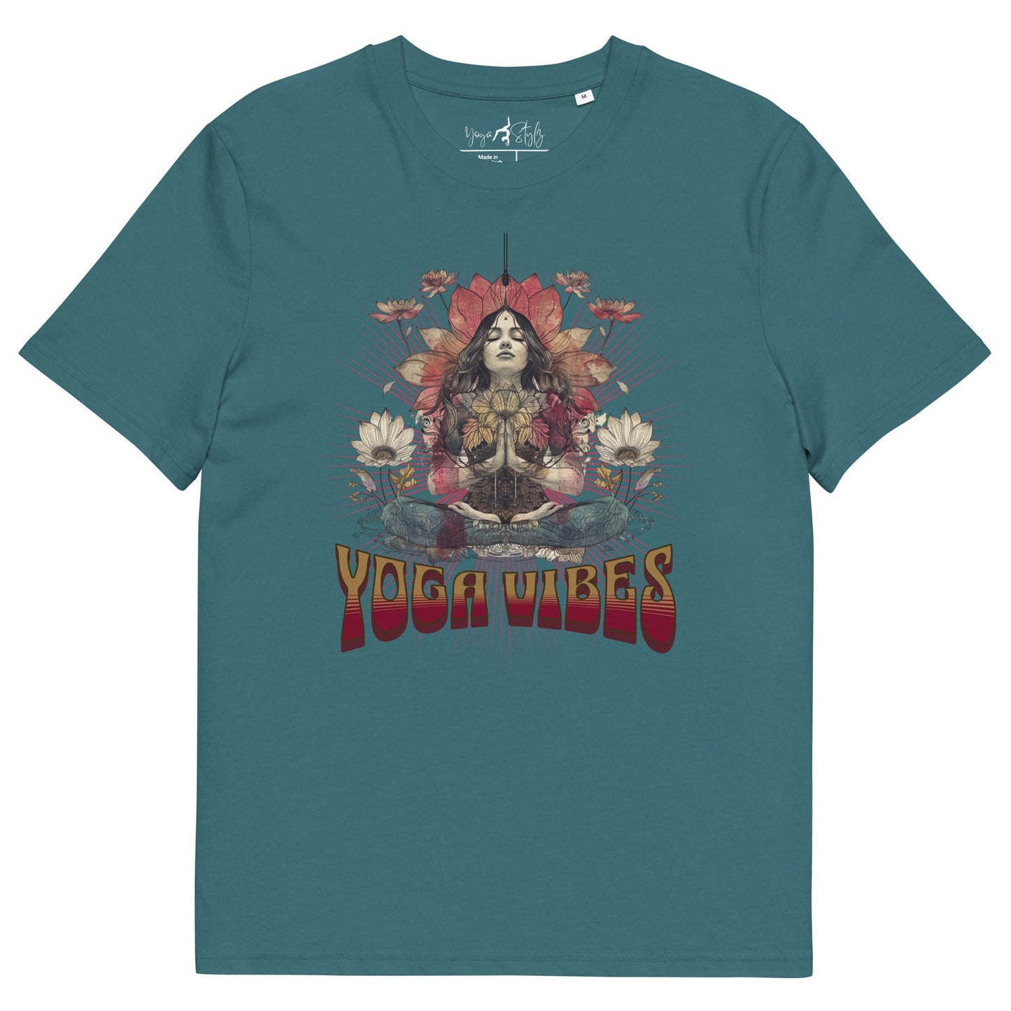 Unisex - Bio - Baumwoll - T-Shirt Spirituelles Hippie Shirt - YogaStylz