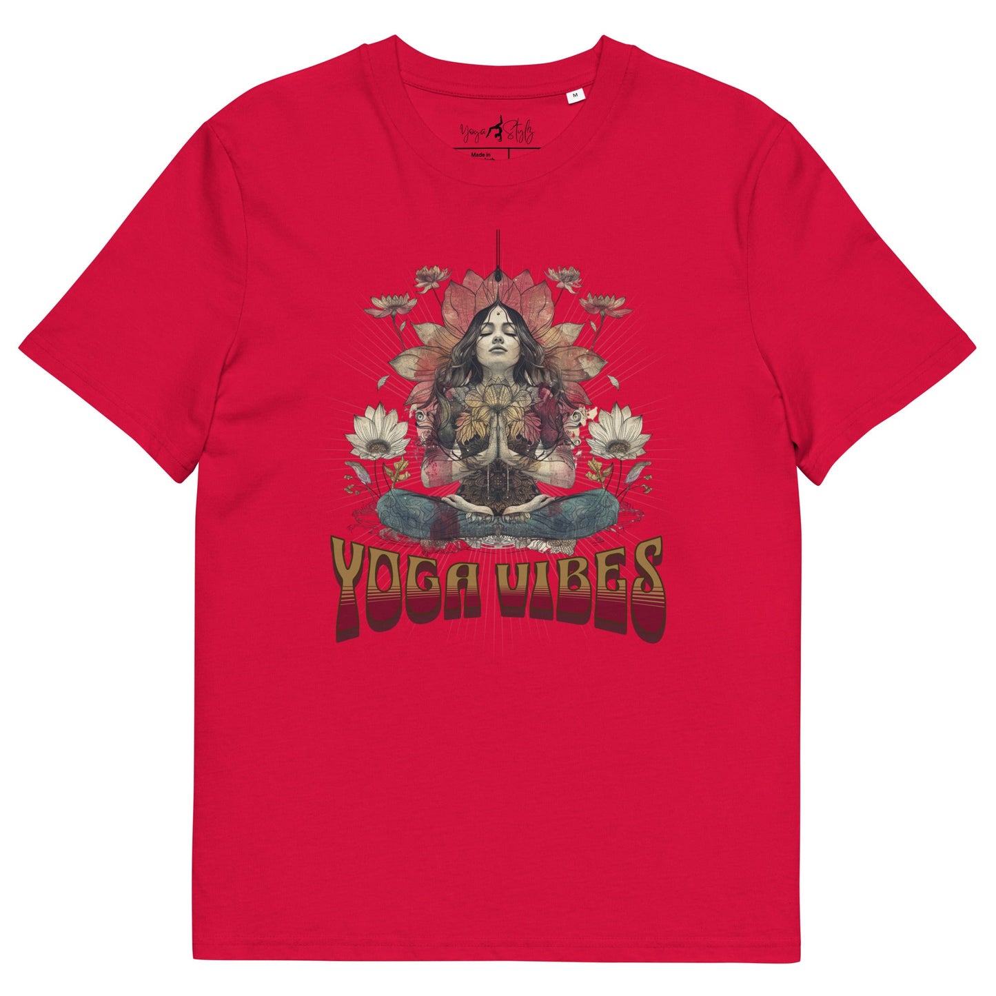Unisex - Bio - Baumwoll - T-Shirt Spirituelles Hippie Shirt - YogaStylz
