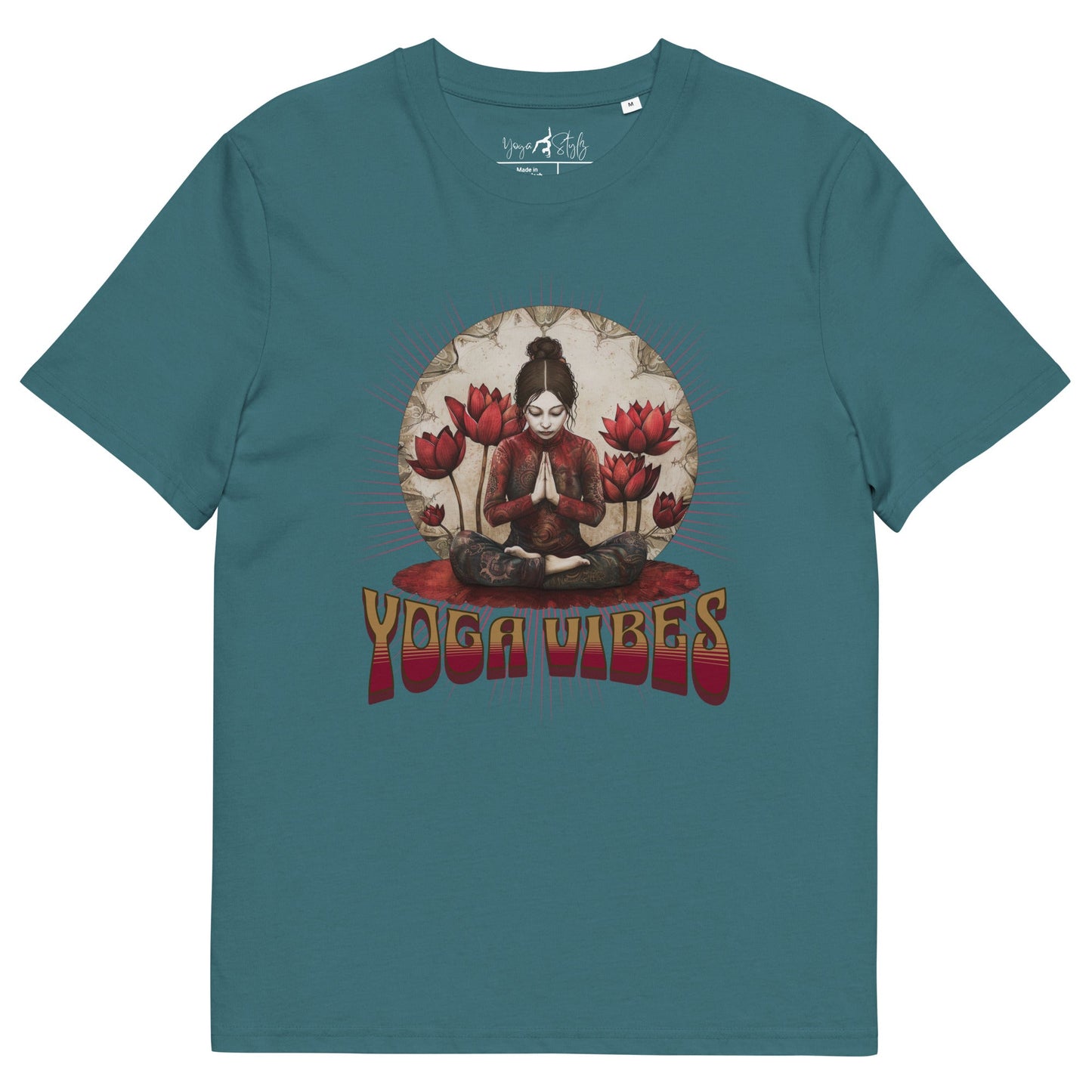 Unisex - Bio - Baumwoll - T-Shirt Spirituelles Retro Shirt - YogaStylz