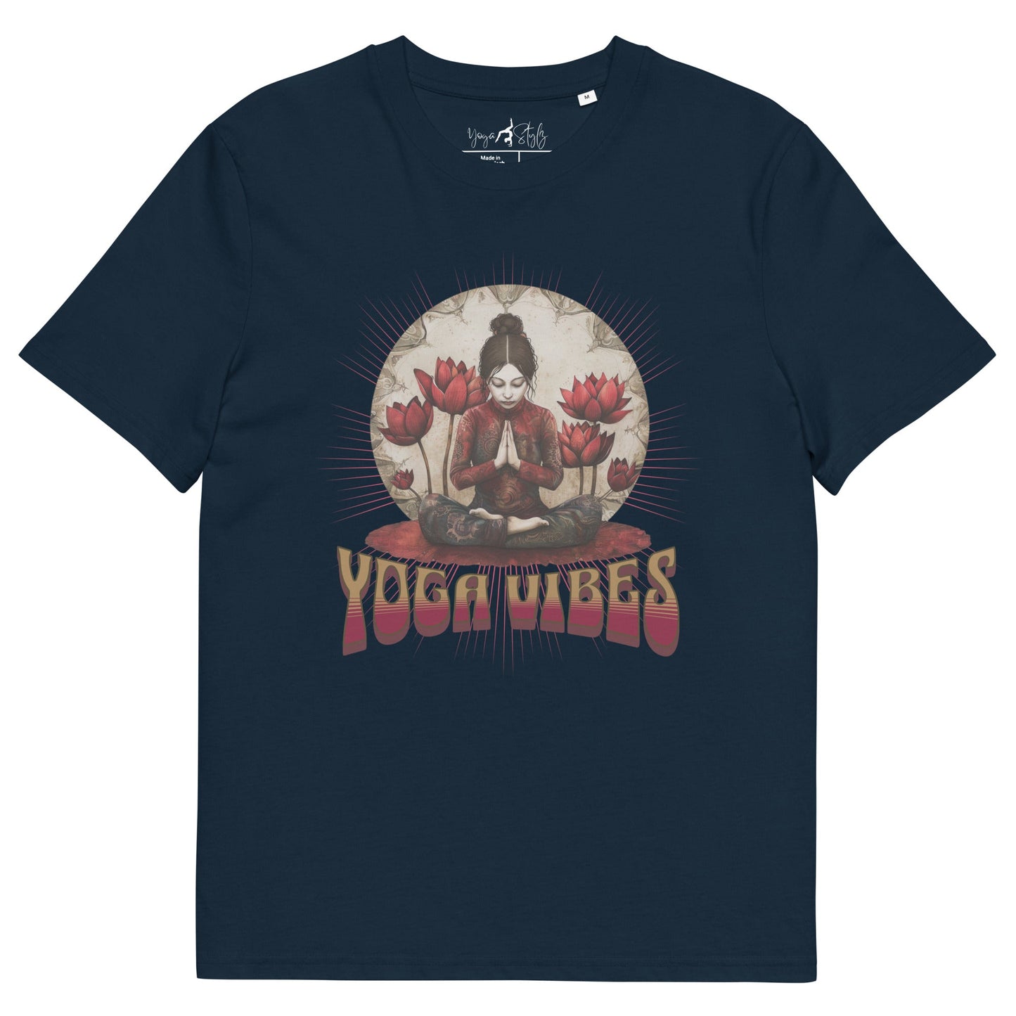 Unisex - Bio - Baumwoll - T-Shirt Spirituelles Retro Shirt - YogaStylz