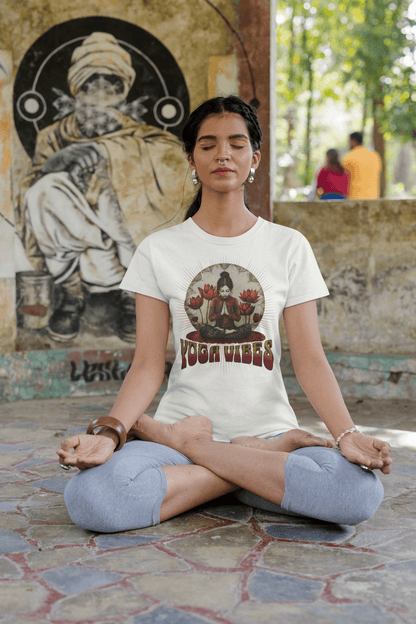 Unisex - Bio - Baumwoll - T-Shirt Spirituelles Retro Shirt - YogaStylz