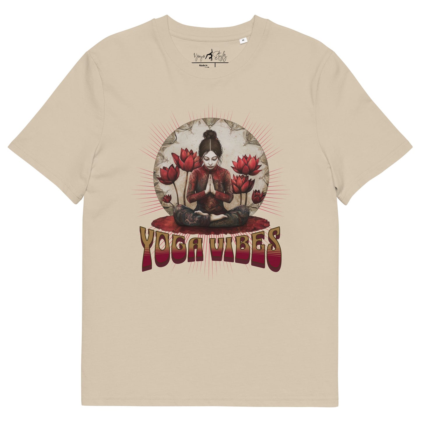 Unisex - Bio - Baumwoll - T-Shirt Spirituelles Retro Shirt - YogaStylz