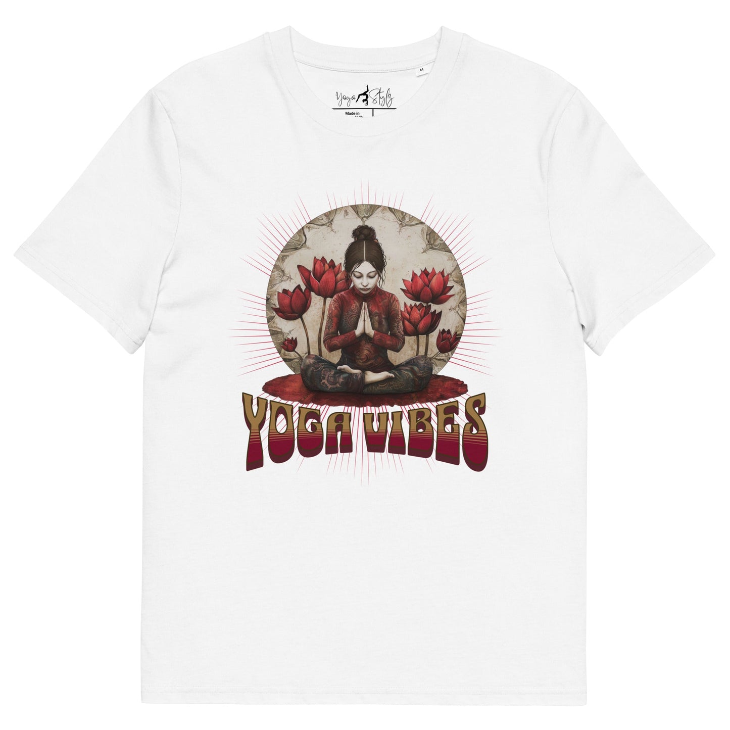 Unisex - Bio - Baumwoll - T-Shirt Spirituelles Retro Shirt - YogaStylz