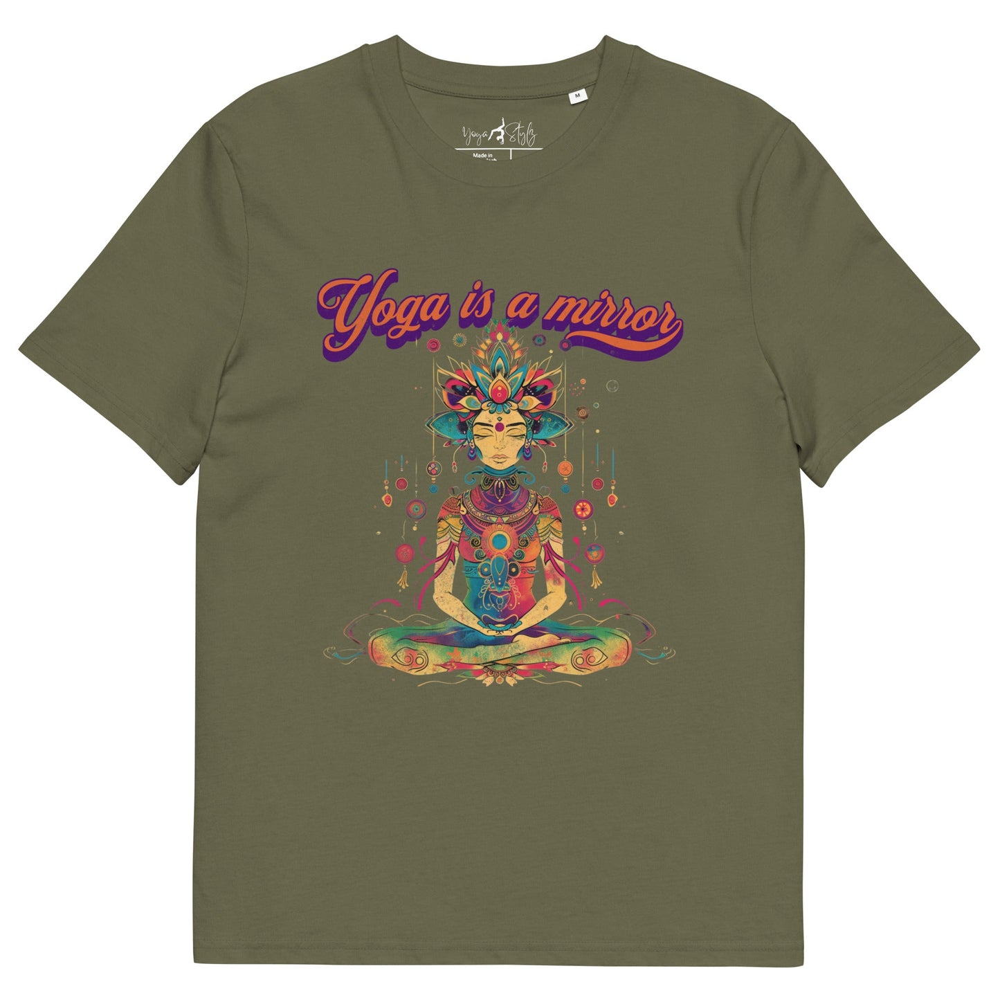 Unisex - Bio - Baumwoll - T-Shirt Yoga is a Mirror - YogaStylz